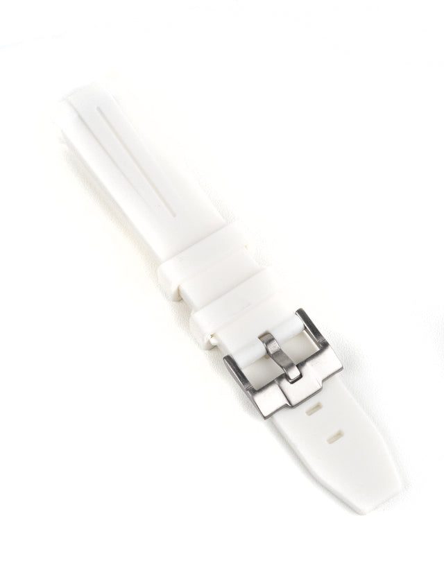 White Rubber Omega x Swatch Moonwatch Strap